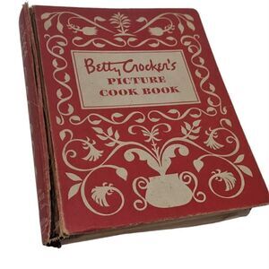 Betty Crocker‎ Picture Cookbook Antique Vintage 1950 Binder